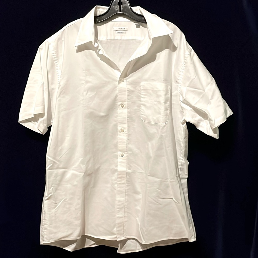 Van Heusen Oxford Regular Fit Mens Short Sleeve Dress Shirt
